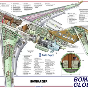 Popular Themes Photographic Print Collection: Bombardier Cutaway
