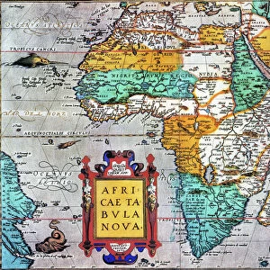Maps and Charts Pillow Collection: Abraham Ortelius