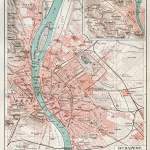 Maps and Charts Poster Print Collection: Hungary