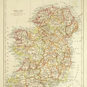 Maps and Charts Framed Print Collection: Ireland