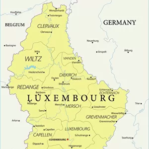 Maps and Charts Photographic Print Collection: Luxembourg