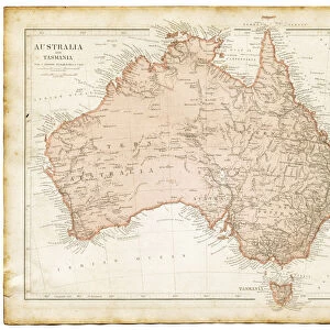 Maps and Charts Metal Print Collection: Australia