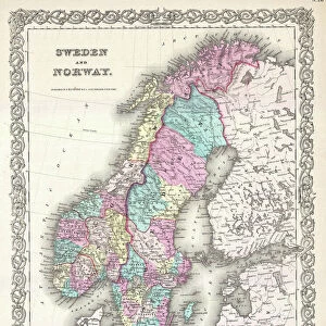 Maps and Charts Framed Print Collection: Finland