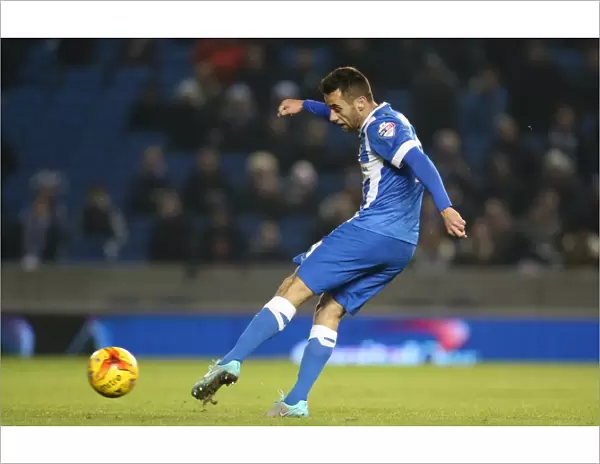 Brighton & Hove Albion's Sam Baldock in Action Against Ipswich Town, Sky Bet Championship 2015
