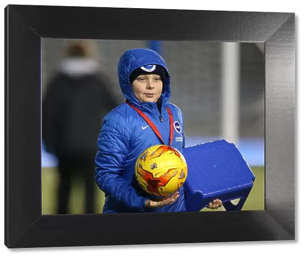 Brighton & Hove Albion: Ballboy in Action during Ipswich Town Match, American Express Community Stadium, 2015