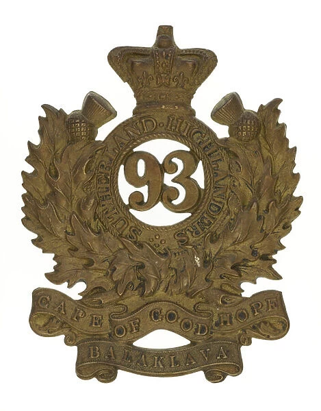 Glengarry badge, c. 1876 (brass)