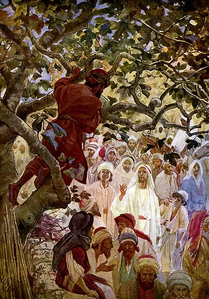 Jesus and Zacchaeus. - Bible