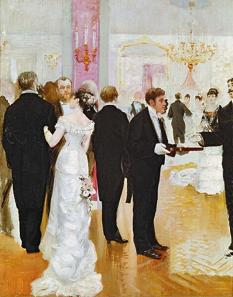 The Wedding Reception, c. 1900 (oil on canvas)