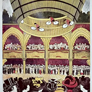Music-Hall. Folies-Bergere. The wall of the death