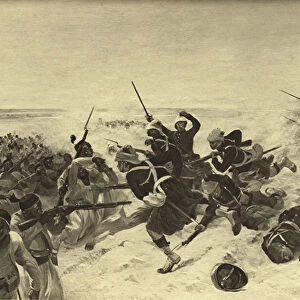 Battle of Tel el-Kebir, 1882 (gravure)