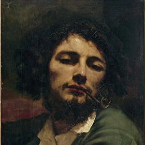 Self-portrait or the man with the pipe (oil on canvas, 1849)