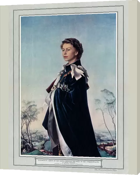Queen Elizabeth II by Pietro Annigoni in the ILN