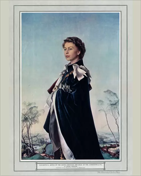 Queen Elizabeth II by Pietro Annigoni in the ILN