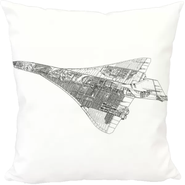 Pillow of BAe Concorde Cutaway Drawing - Media Storehouse