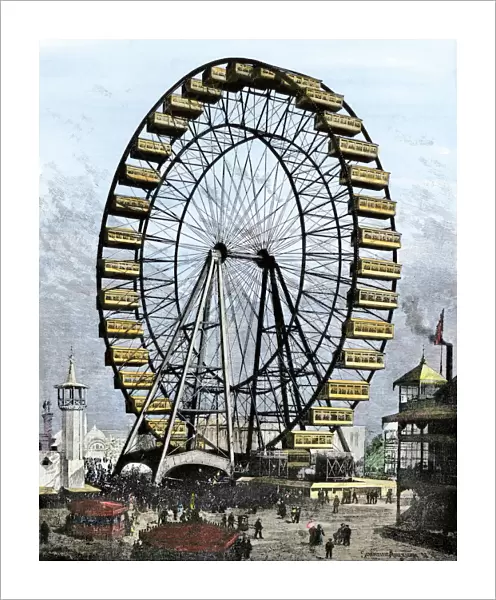First Ferris wheel, Chicago Worlds Fair, 1893