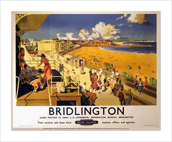 Bridlington, BR poster, 1950s