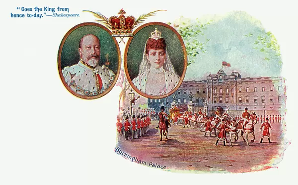 Jigsaw Puzzle of Coronation of Edward VII Commemorative postcard