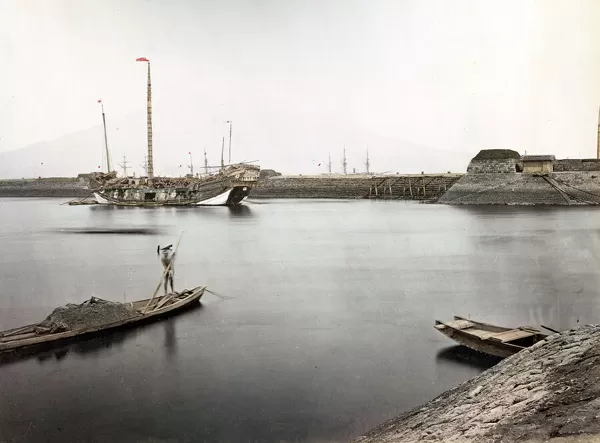 Ships in the harbour at Kagoshima, Japan Our beautiful pictures are ...