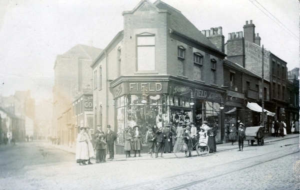 Shop-front - Premises of Field - Draper and J Hitchings