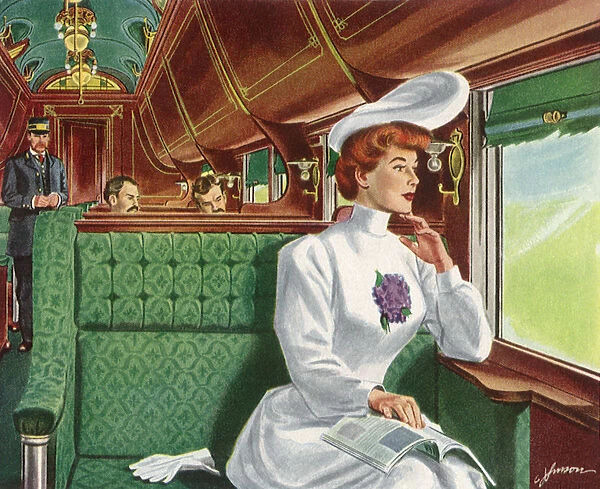 Woman on a Train Date: 1950