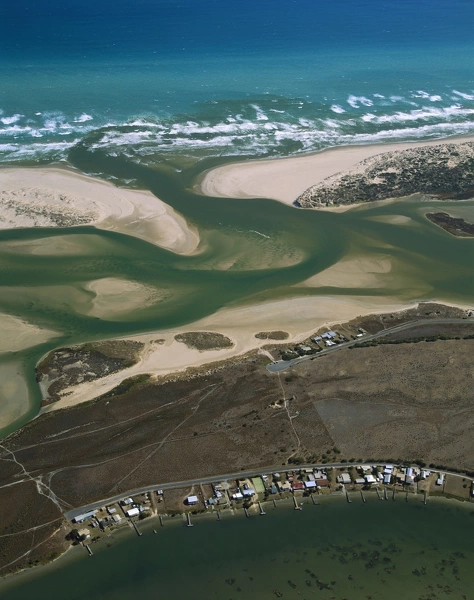 Photo Mug of Aerial Murray River mouth & Hindmarsh island