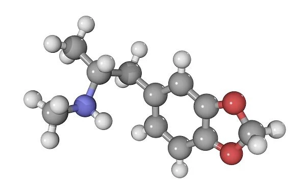 drug mdma ecstasy molly molecule 3D Модель in Лекарства 3DExport