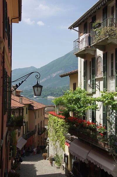 View of Bellagio - Lake Como, Italy Throw Pillow