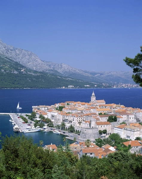 Korcula Island  /  Town Skyline & Coastline