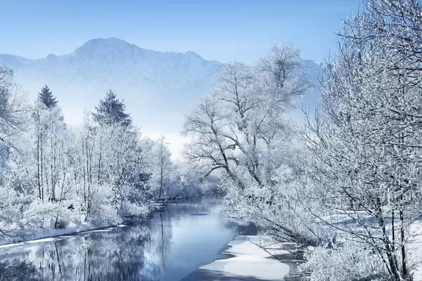 winter scenery in germany