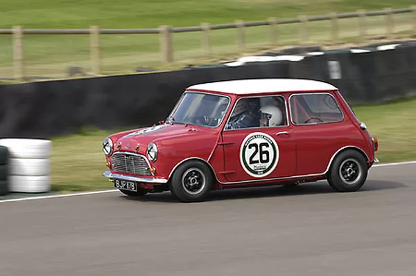 Mini Austin Coopers 1963 red white roof available as Framed Prints ...