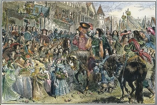 ENTRY OF KING CHARLES II of England into London on May 29