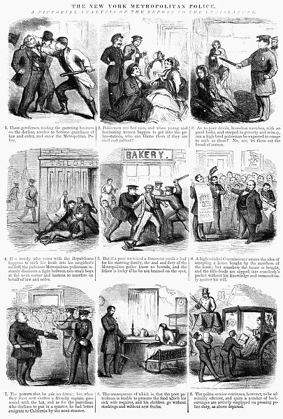 NYC: POLICE, 1859. The New York Metropolitan Police A