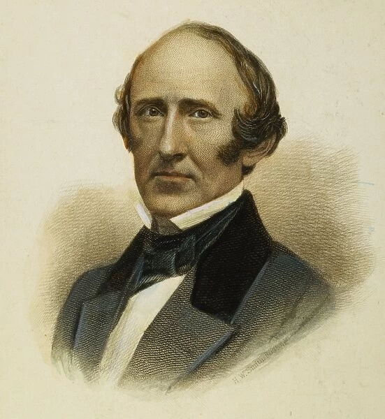 WENDELL PHILLIPS (1811-1884). American abolitionist: colored engraving, 1868