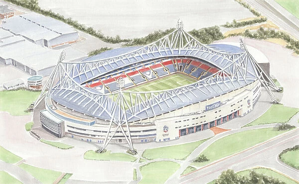 Football Stadium - Bolton Wanderers FC - University of Bolton Stadium