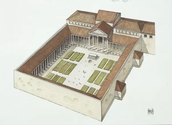 Ancient Rome, Drawing depicting the Forum built Our beautiful Wall Art ...