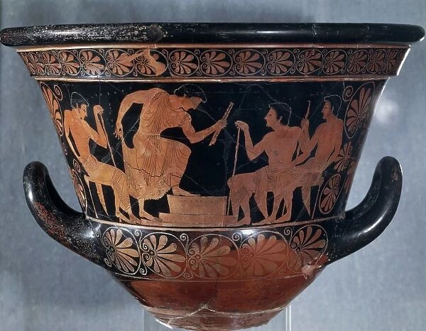 Euphronios Krater Depicting Musicians. Available As Framed Prints ...