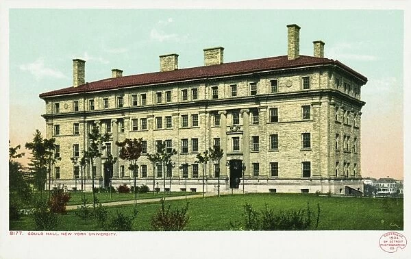 Gould Hall, New York University Postcard. 1904, Gould Hall, New York University Postcard