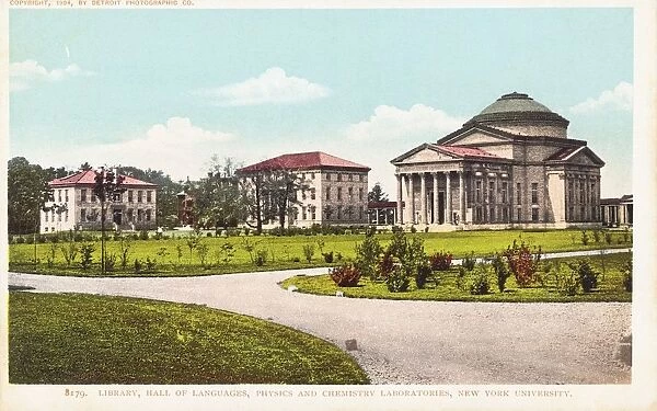 New York University Postcard. 1904, New York University Postcard