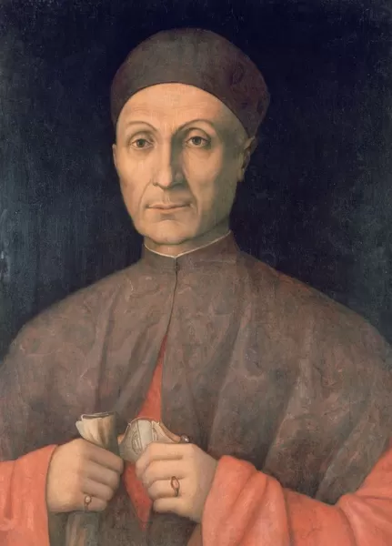 Portrait Of A Scholar Gentile Bellini Active C1460 Print 9786435