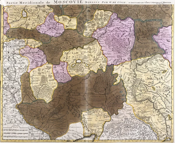 Map Of The Meridional Part Of The Great Principality Of