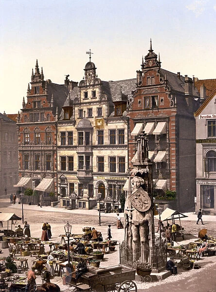 Statue Of Roland In Bremen Market Square Pub C Photos Framed Prints Puzzles