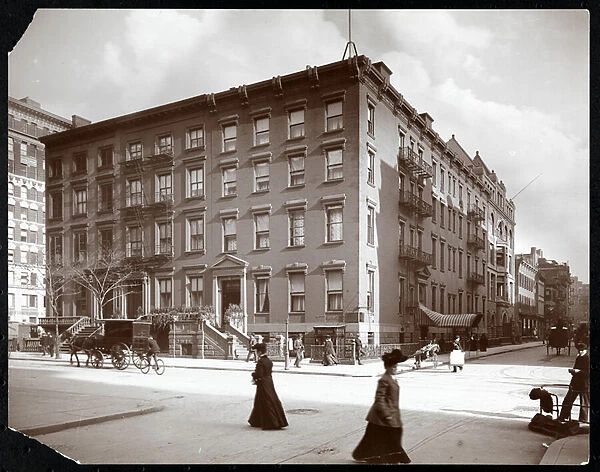 View of Hotel Kensington at Fifth Avenue, near Washington Square, New York