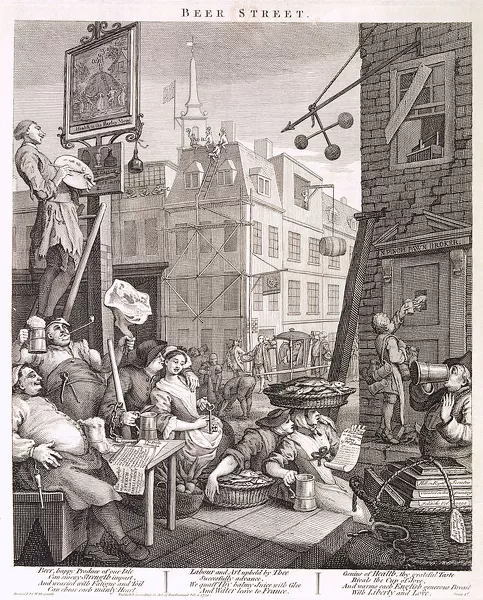 Beer Street, 1751. Artist: William Hogarth