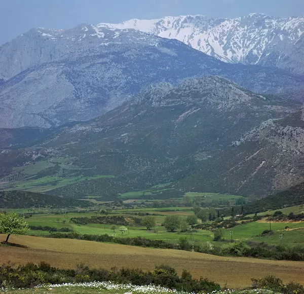 Mount Parnassus in Greece