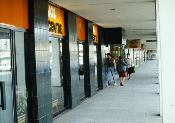 The Job centre in Milton Keynes, Buckinghamshire. April 1984