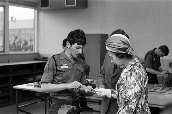 Queen Elizabeth II visiting Catterick Garrison, Richmondshire, North Yorkshire