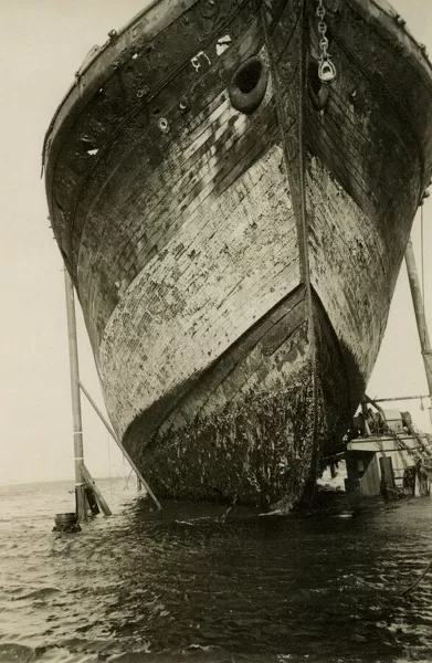 SS Great Britain Salvage Operation: Ship on Pontoon, 1970