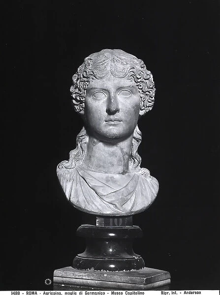 Portrait Of Agrippina Preserved In The Capitoline Museums 1718