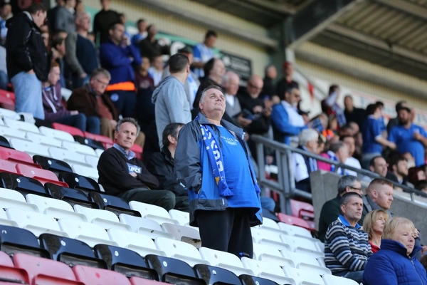 Brighton and Hove Albion Fans Gather Before Championship Clash vs. Wigan Athletic (18APR15)