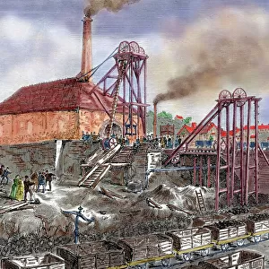 Industrial revolution Jigsaw Puzzle Collection: Coal mining
